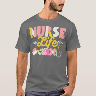 Camiseta Enfermera Vida Forma cardíaca Semana de Enfermería