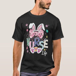 Camiseta Enfermera Vida Lazo Estetoscopio Feliz Pascua Cone