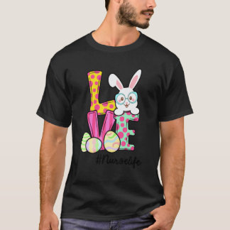 Camiseta Enfermera Vida Pascua Gnomo Conejo Amor  Enfermera
