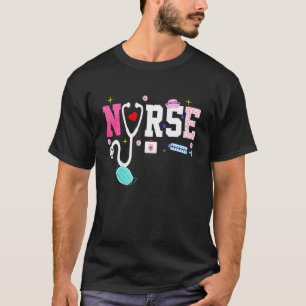 Camiseta Enfermera Vida Rn Lpn Cna Asistencia Sanitaria Che