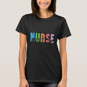 Camiseta Enfermera Vida RN LPN CNA Asistencia sanitaria Cor
