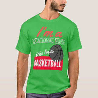 Camiseta Enfermera vocacional a la que le encanta el balonc