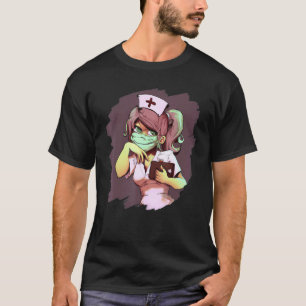 Camiseta Enfermera zombie linda doctora enfermera de Hallow
