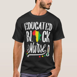 Camiseta Enfermeras africanas educadas Mapa del orgullo afr