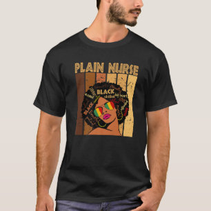 Camiseta Enfermeras afroamericanas con hilo negro