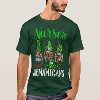 Camiseta Enfermeras Aman A Shenanigans Graciosos Gnomes Enf