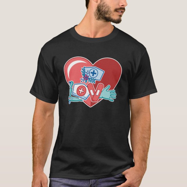 Camiseta Enfermeras Amor El Cuidado Extremo Y Amor Para Los (Anverso)