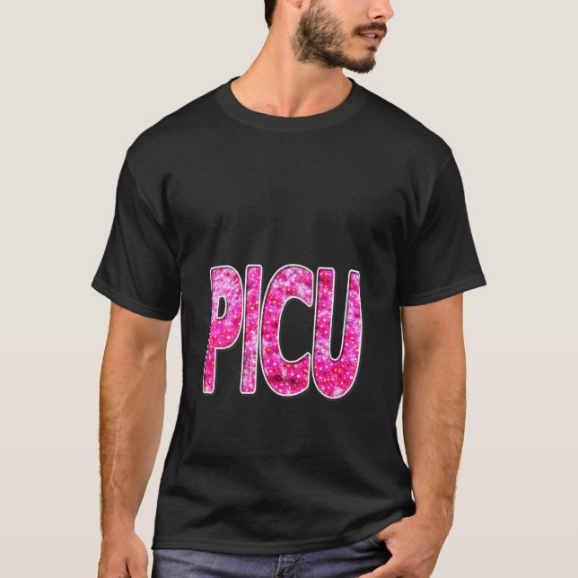 Camiseta Enfermeras Bonitos de flores rosadas Spring Picu (Anverso)