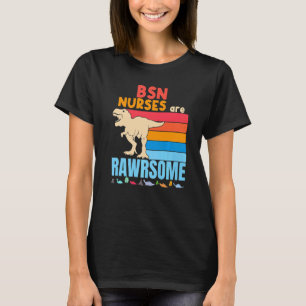 Camiseta Enfermeras Bsn Son Increíbles Dinosaurio Enfermera