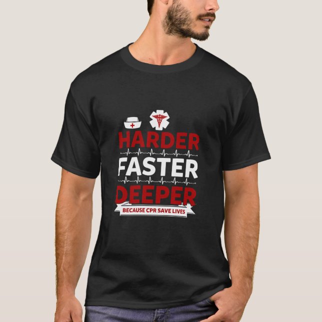 Camiseta Enfermeras como si fuera más rápido Profundidad RC (Anverso)