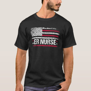 Camiseta Enfermeras De Bandera Estadounidenses Enfermeras D