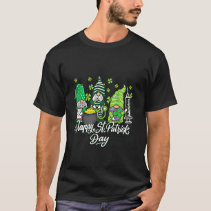 Camiseta Enfermeras De Gnome Saint Pattys Enfermera De Patt