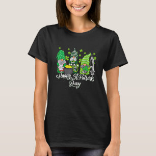 Camiseta Enfermeras De Gnome Saint Pattys Enfermera De Patt