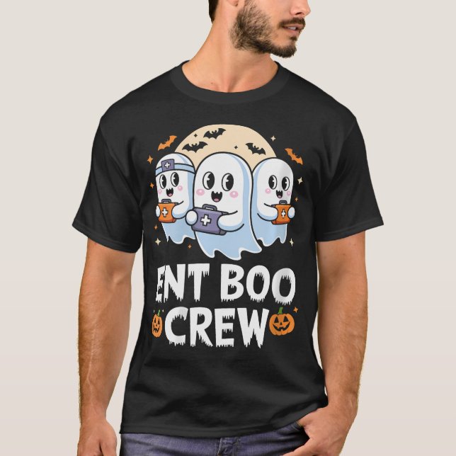 Camiseta Enfermeras de Halloween de Ent Boo con fantasía (Anverso)