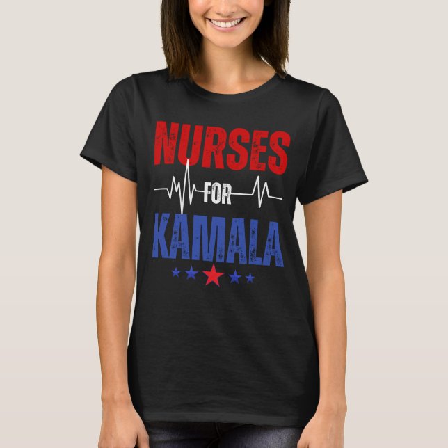 Camiseta Enfermeras De Kamala Harris Para Presidente Electi (Anverso)
