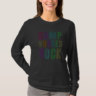 Camiseta Enfermeras Del Campamento De Rock Camping Médico D