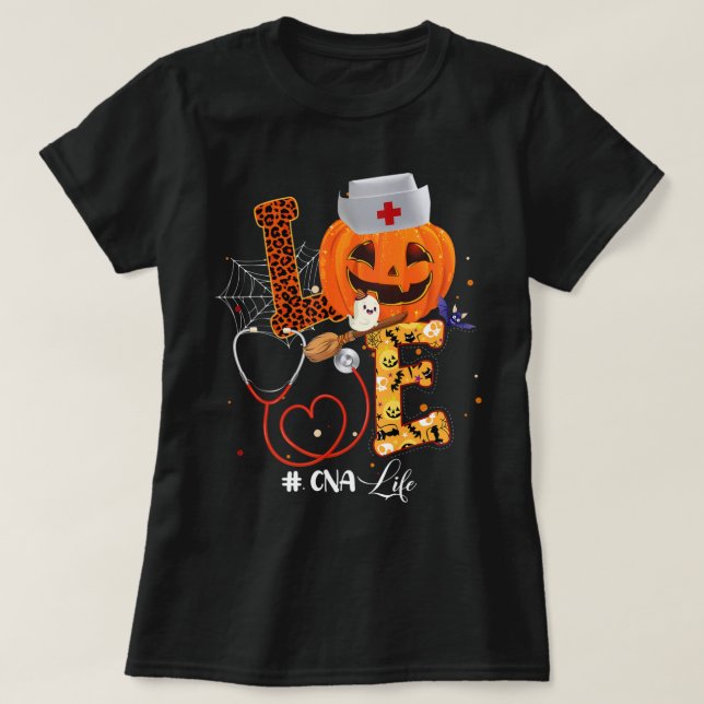 Camiseta Enfermeras Disfraces De Halloween Para Mujeres Con (Diseño del anverso)