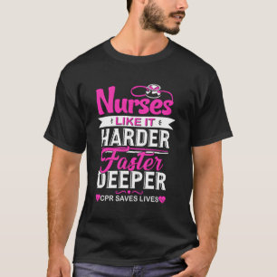 Camiseta Enfermeras divertidas como si fuera más difícil ah