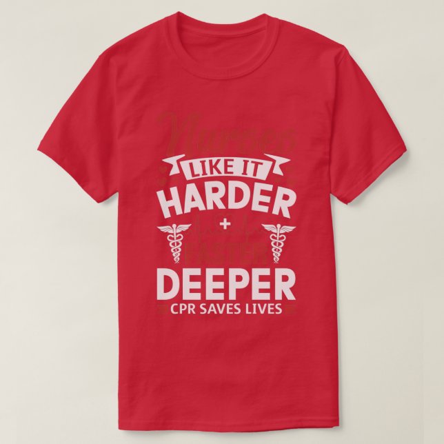 Camiseta Enfermeras divertidas como si fuera más rápido y m (Diseño del anverso)