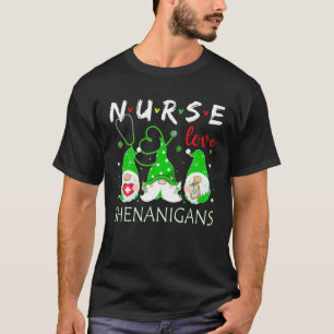 Camiseta Enfermeras Enfermeras Amores Shenanigans Gnomes En