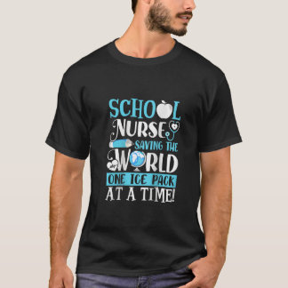 Camiseta Enfermeras Escolares Mujeres Salvando El Paquete D