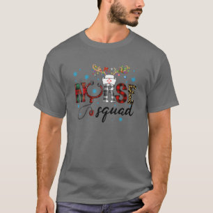 Camiseta Enfermeras Navidades de enfermería de renos rojos