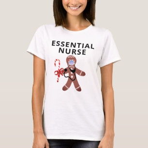 Camiseta Enfermeras Navidades Enfrentadas Enmascaradas Covi
