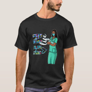 Camiseta Enfermeras negras uniformes afroafricanas enfermer