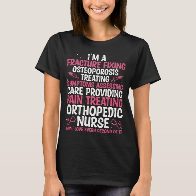 Camiseta Enfermeras ortopédicas Esenciales de Auxiliar Orto (Anverso)