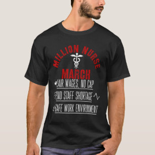 Camiseta Enfermeras Unidas Marchan Marcha del Millón de Enf