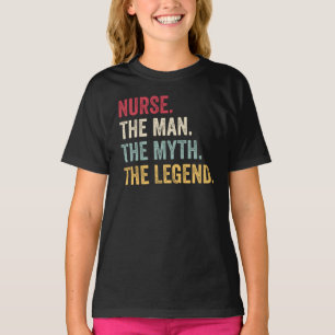 Camiseta Enfermería Al Hombre El Mito La Leyenda Graciosa
