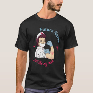 Camiseta Enfermería Apreciación Madre Hija futura Enfermera