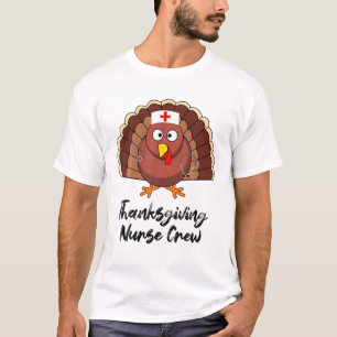 Camiseta Enfermería de Acción de Gracias, divertida criba a