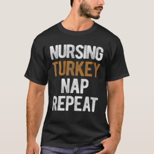 Camiseta Enfermería de Acción de Gracias Turquía repetición