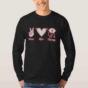 Camiseta Enfermería de Amor Paz Enfermera Enfermería de Amo