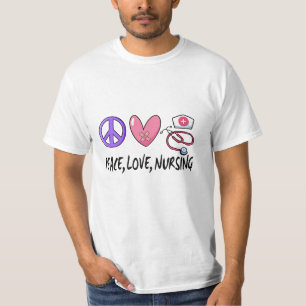 Camiseta Enfermería de amor por la paz