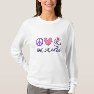Camiseta Enfermería de amor por la paz