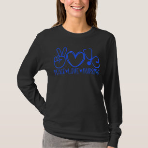 Camiseta Enfermería de Amor por la Paz Registro de la Vida