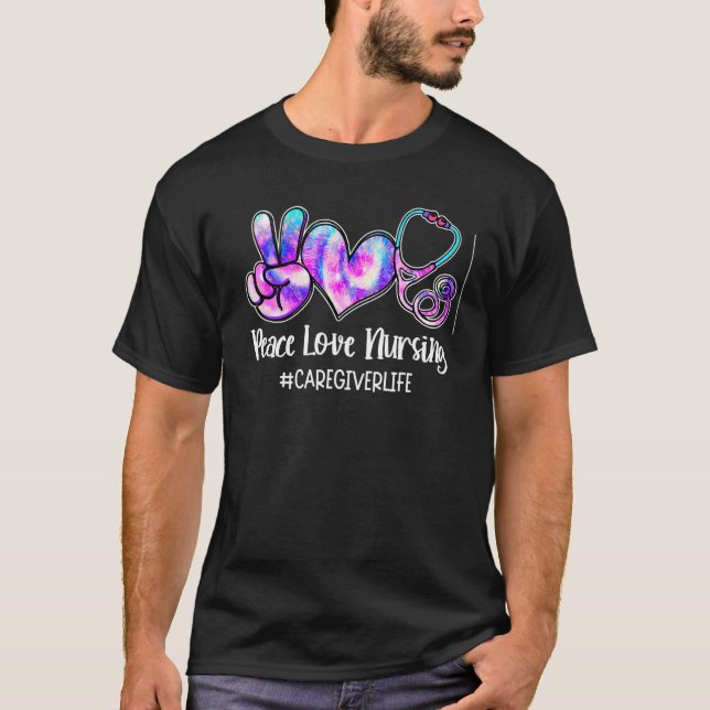 Camiseta Enfermería de amor por la paz Semana de Enfermeras (Anverso)
