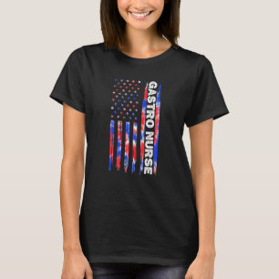 Camiseta Enfermería De Enfermeras Gastro Nate Dye Bandera A