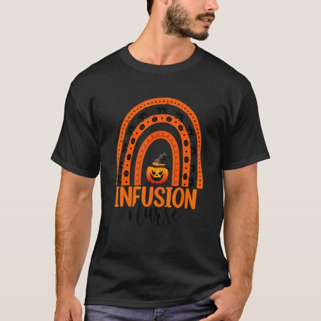 Camiseta Enfermería de Enfermeras Infusión Calabaza de Hall (Anverso)