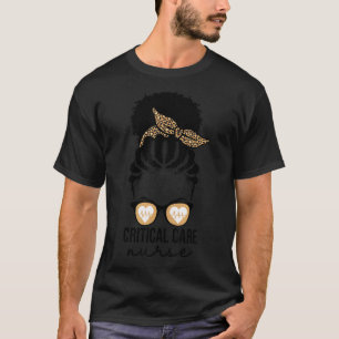 Camiseta Enfermería de enfermería de cuidado crítico Afro M