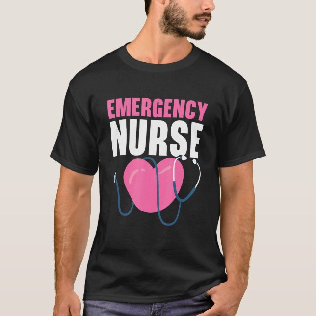 Camiseta Enfermería de enfermería de emergencia médica regi (Anverso)