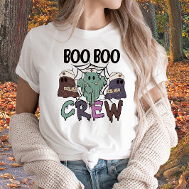 Camiseta Enfermería de enfermería Halloween Boo Boo Crew Fa