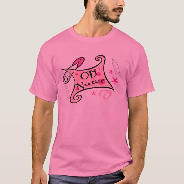 Camiseta Enfermería de la enfermera de OB (obstetricia) (Anverso)