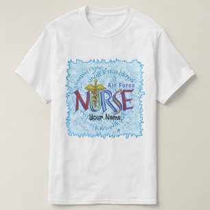 Camiseta Enfermería de la Fuerza Aérea Motto