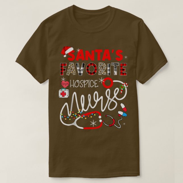 Camiseta Enfermería de Navidades de enfermería de asilo fav (Diseño del anverso)