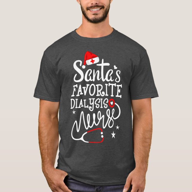 Camiseta Enfermería de Navidades de enfermería de diálisis  (Anverso)