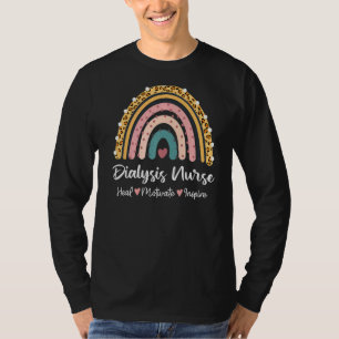Camiseta Enfermería de nefrología dializada estudiante arco