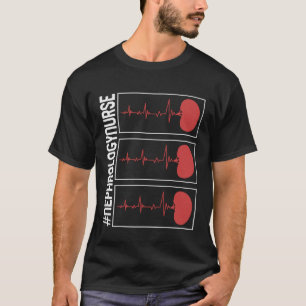 Camiseta Enfermería de Nefrología Enfermera de latido cardí